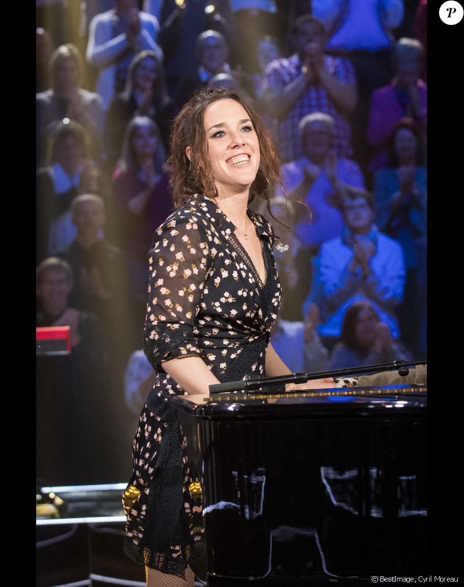 Exclusif - Zaz - Enregistrement de l'émission "Bon anniversaire Veronique Sanson" qui sera diffusée le 26 Avril 2019 à 21 heures sur France 3. Paris le 8 Avril 2019. © Cyril Moreau / Bestimage