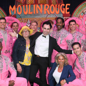 Exclusif - Christine Bravo, Jordan de Luxe et Caroline Margeridon - People à la soirée de réouverture du Moulin Rouge à Paris le 10 septembre 2021. © Coadic Guirec / Bestimage
