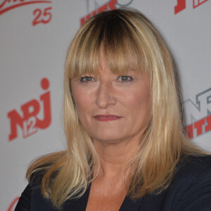 Christine Bravo - Conférence de presse de la grille de rentrée 2015/2016 des chaînes NRJ12, NRJ Hits et Chérie 25 à la Cour du Marais à Paris, le 27 août 2015.