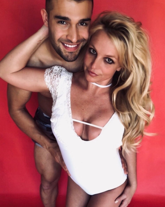 Britney Spears et son compagnon Sam Asghari.