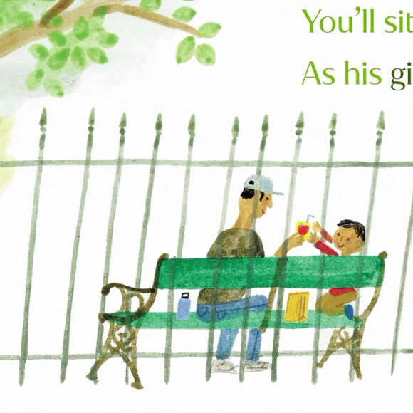 Meghan Markle présente son premier livre pour enfants "The Bench", illustré par C.Robinson et relatant la relation entre un père et son fils, vue par les yeux de sa mère. Los Angeles. Le 27 octobre 2021.