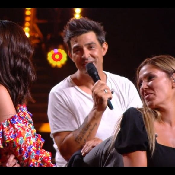 Jean-Pascal Lacoste et Jenifer lors du prime pour les 20 ans de la "Star Academy", le 30 octobre 2021, sur TF1