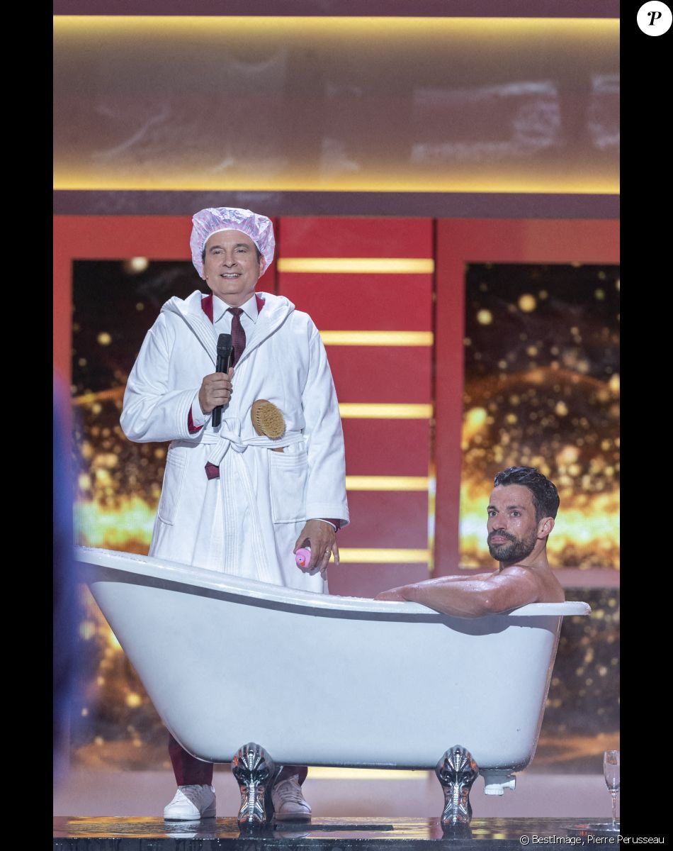 Exclusif - Jean-Marc Généreux et Charlie Placais - Enregistrement de l'émission "Spectaculaire" à Paris, qui sera diffusée le 30 octobre sur France 2 © Pierre Perusseau / Bestimage