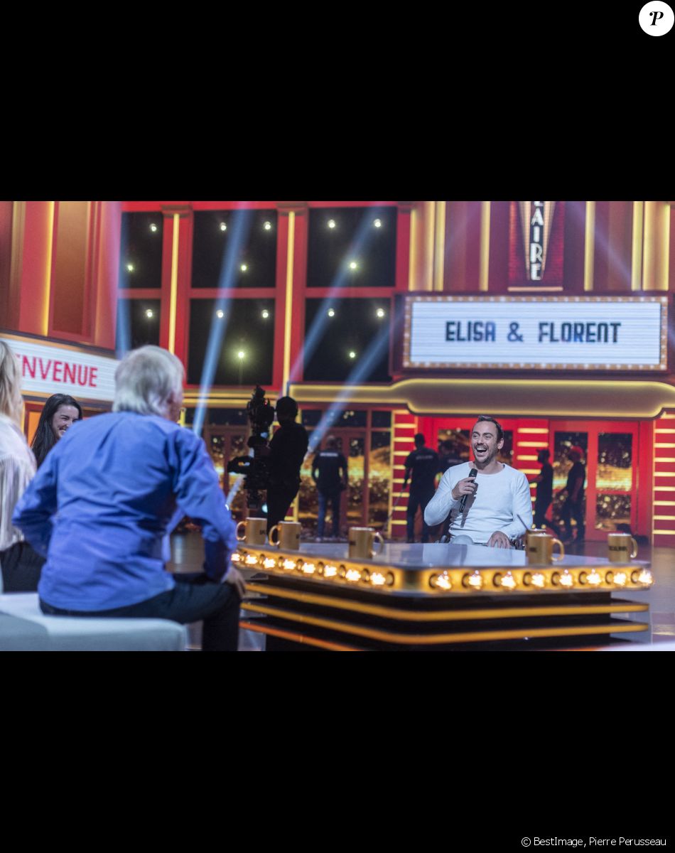 Exclusif - Elisa & Florent - Enregistrement de l'émission "Spectaculaire" à Paris, qui sera diffusée le 30 octobre sur France 2 © Pierre Perusseau / Bestimage