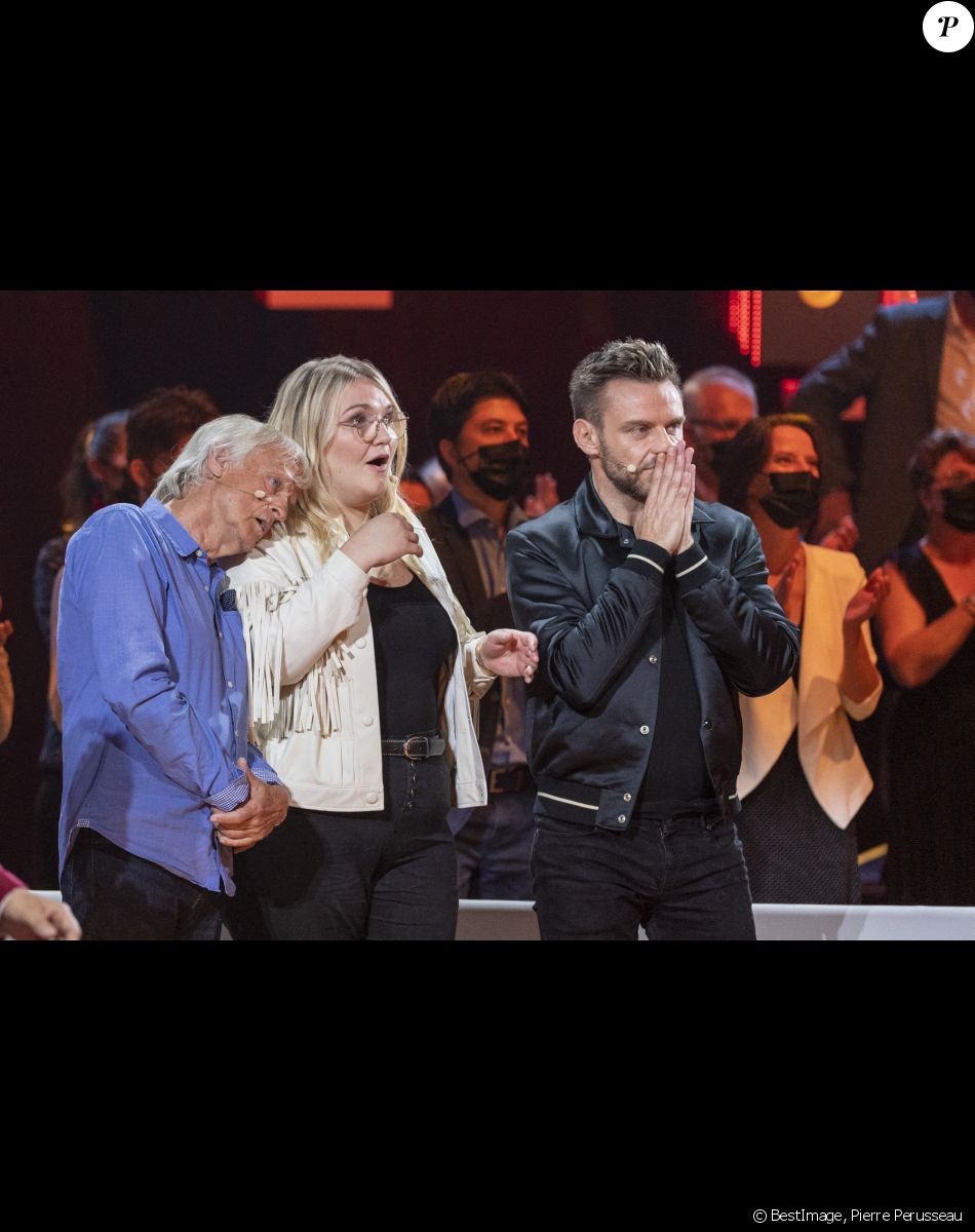 Exclusif - Dave, Lola Dubini et Jean-Philippe Janssens - Enregistrement de l'émission "Spectaculaire" à Paris, qui sera diffusée le 30 octobre sur France 2 © Pierre Perusseau / Bestimage