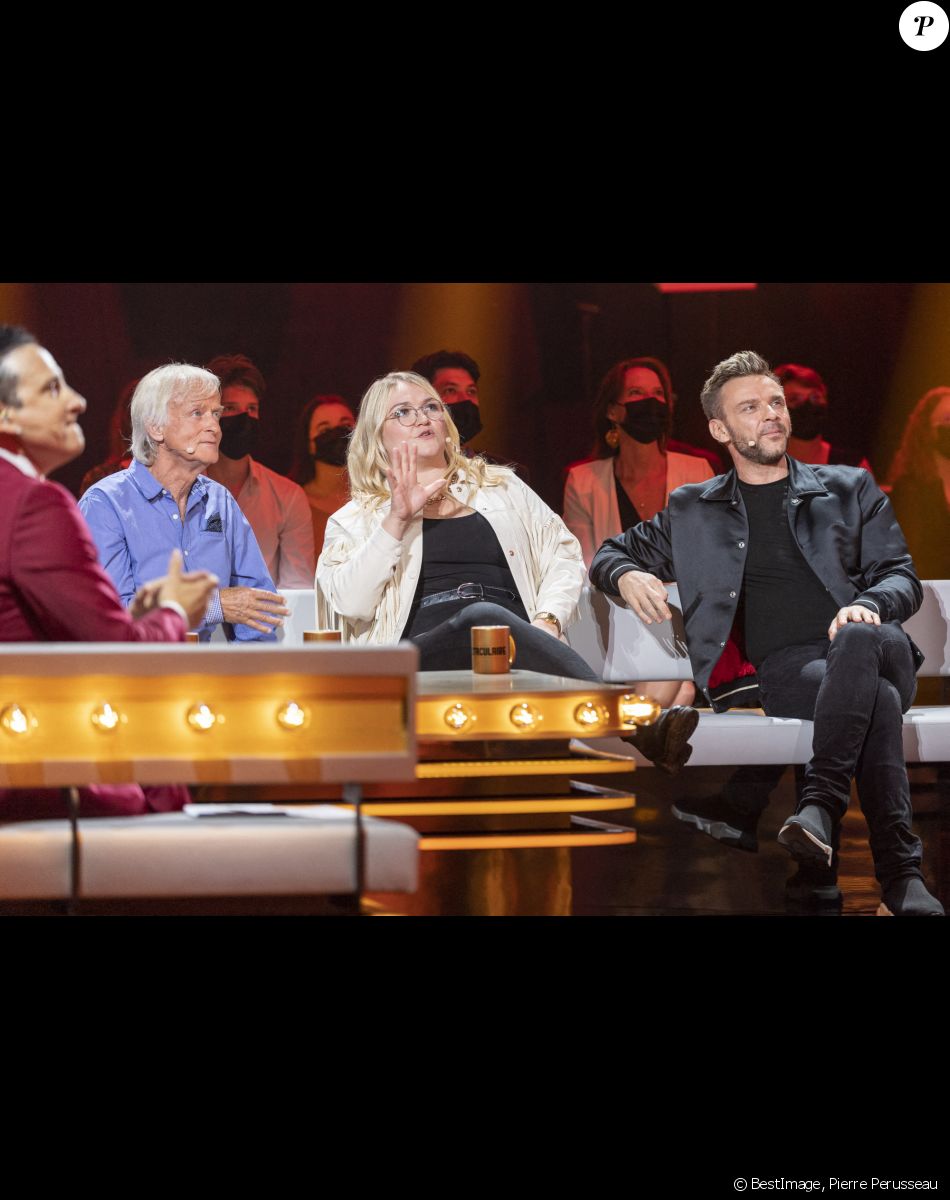 Exclusif - Dave, Lola Dubini et Jean-Philippe Janssens - Enregistrement de l'émission "Spectaculaire" à Paris, qui sera diffusée le 30 octobre sur France 2 © Pierre Perusseau / Bestimage