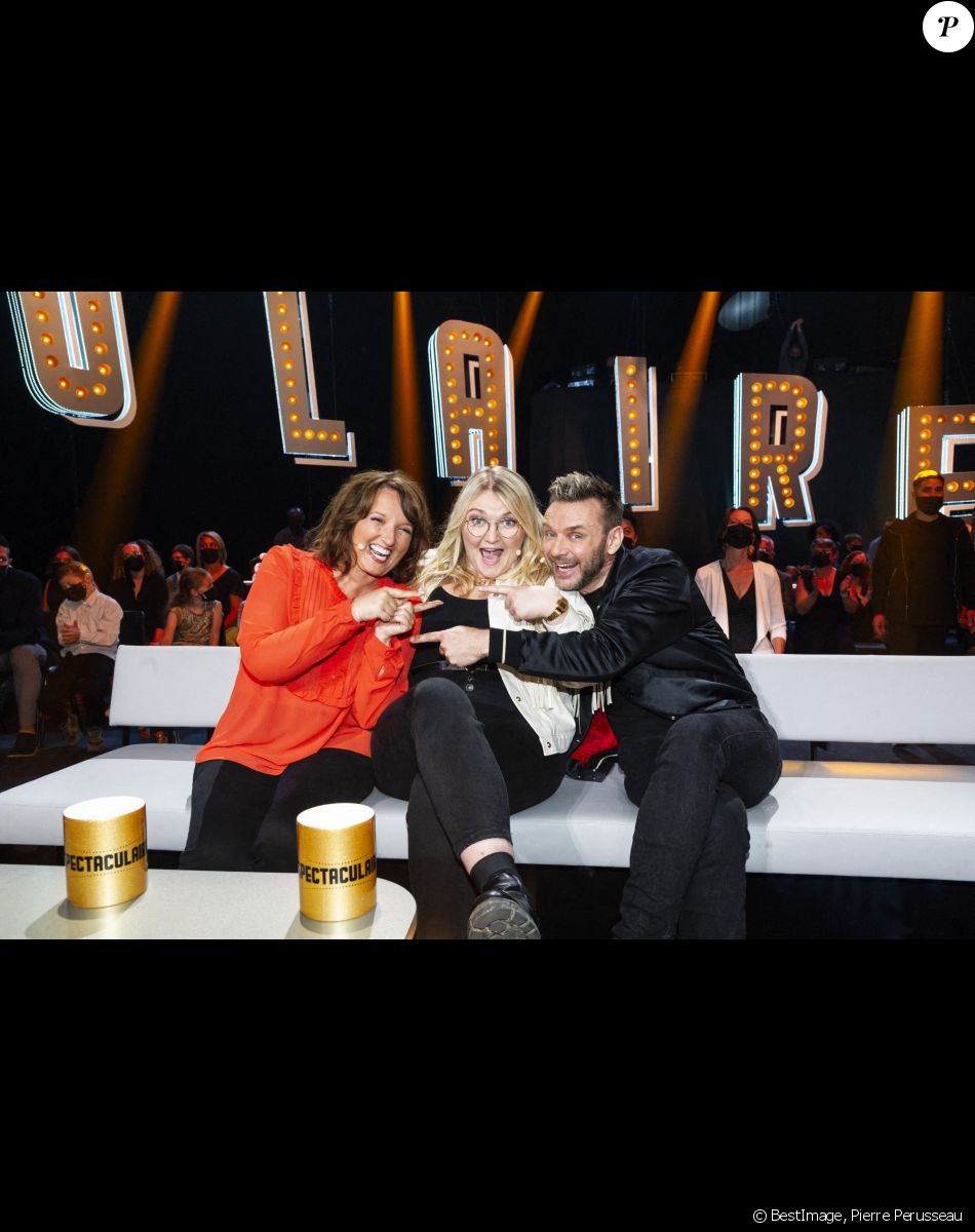 Exclusif - Anne Roumanoff, Lola Dubini et Jean-Philippe Janssens - Enregistrement de l'émission "Spectaculaire" à Paris, qui sera diffusée le 30 octobre sur France 2 © Pierre Perusseau / Bestimage