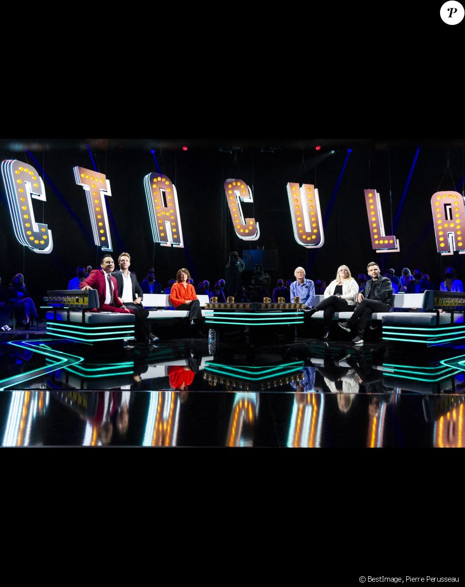 Exclusif - Jean-Marc Généreux, Cyril Féraud, Anne Roumanoff, Dave, Lola Dubini et Jean-Philippe Janssens - Enregistrement de l'émission "Spectaculaire" à Paris, qui sera diffusée le 30 octobre sur France 2 © Pierre Perusseau / Bestimage