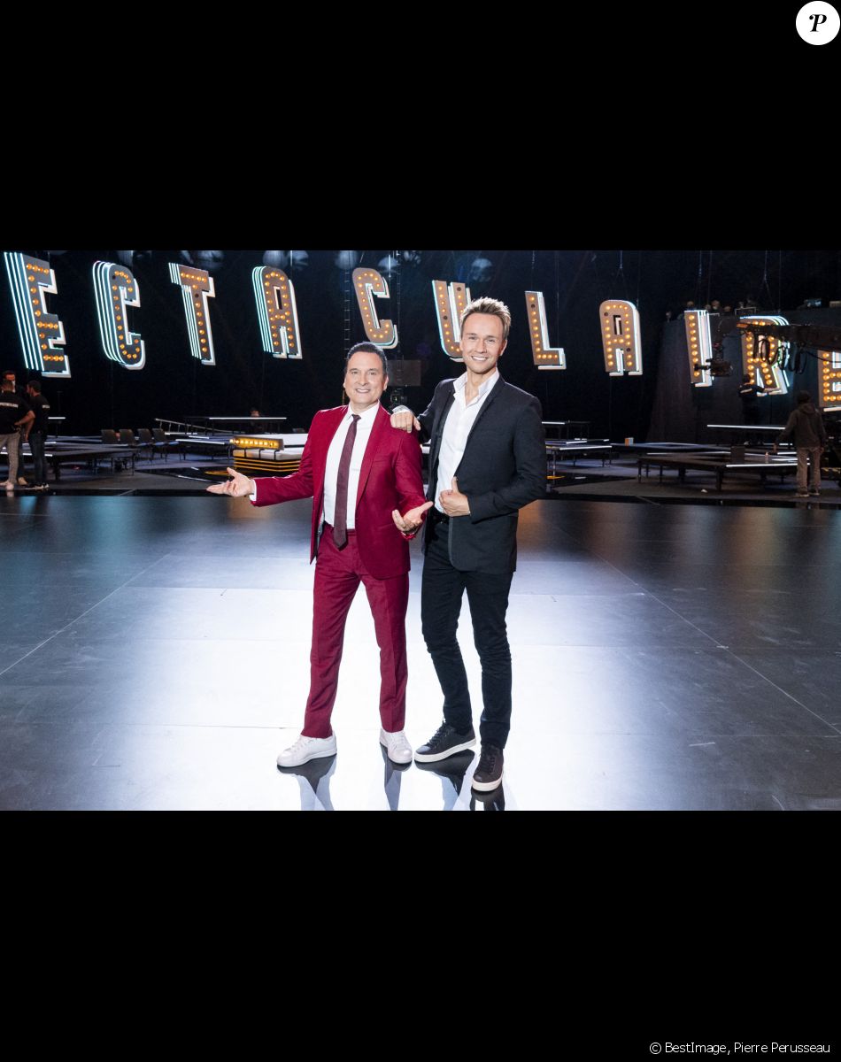 Exclusif - Jean-Marc Généreux et Cyril Féraud - Backstage de l'enregistrement de l'émission "Spectaculaire" à Paris © Pierre Perusseau / Bestimage
