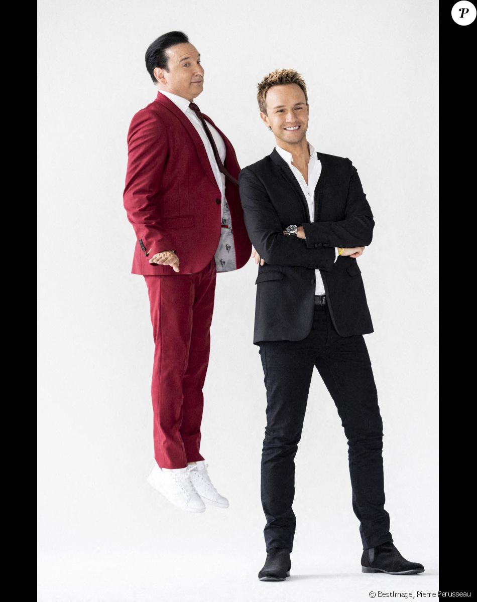 Exclusif - Cyril Féraud et Jean-Marc Généreux - Backstage de l'enregistrement de l'émission "Spectaculaire" à Paris, qui sera diffusée le 30 octobre sur France 2 © Pierre Perusseau / Bestimage