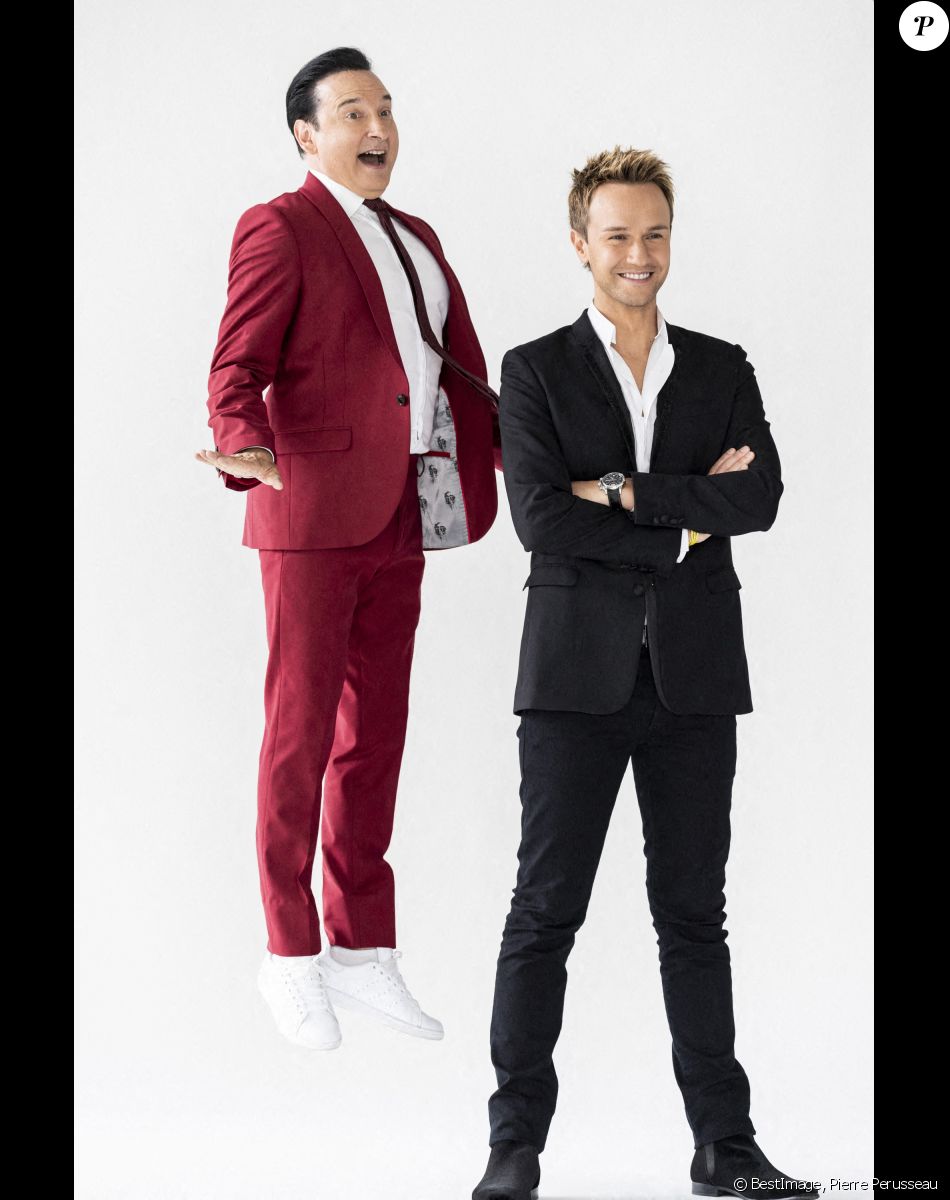 Exclusif - Cyril Féraud et Jean-Marc Généreux - Backstage de l'enregistrement de l'émission "Spectaculaire" à Paris, qui sera diffusée le 30 octobre sur France 2 © Pierre Perusseau / Bestimage