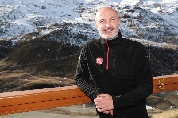 Frank Leboeuf lors des Olympiades des RMC Sport Games aux Menuires, le 9 décembre 2016. © Cyril Moreau / Bestimage