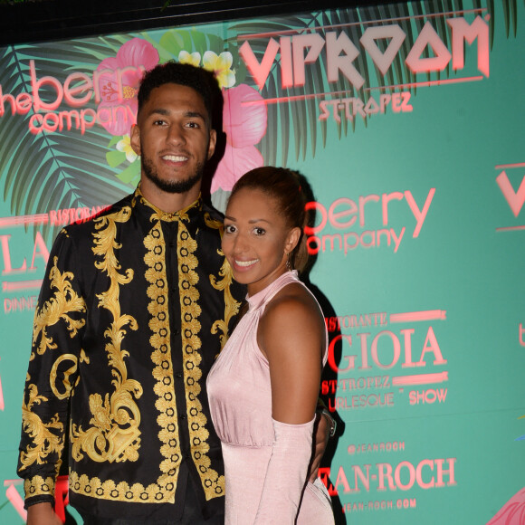 Exclusif - Tony Yoka et sa femme Estelle Mossely - Anniversaire d'Estelle Mossely au VIP Room à Saint-Tropez, Côte d'Azur, France, le 19 août 2018. © Rachid Bellak/Bestimage 