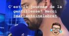 Marc-Antoine Le Bret se met nu sur le plateau d'Europe 1, filmé par Julia Vignali.
