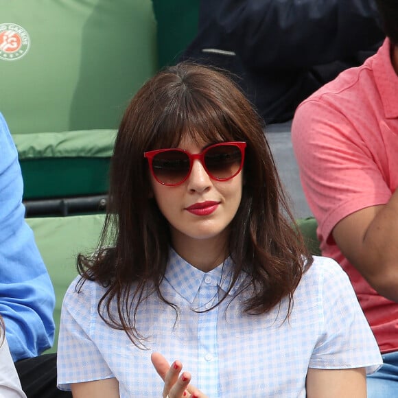 Nolwenn Leroy - People dans les tribunes lors du Tournoi de Roland-Garros (les Internationaux de France de tennis) à Paris, le 27 mai 2016. © Cyril Moreau/Bestimage