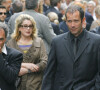 Catherine Deneuve et son fils Christian Vadim aux obsèques de Jean-Claude Brialy à Paris en 2007. 