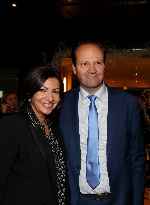 Anne Hidalgo (maire de Paris) et son mari Jean-Marc Germain au dîner annuel du Conseil de Coordination des organisations Arméniennes de France (CCAF) à l'hôtel du Collectionneur à Paris, France, le 5 février 2019. © Dominique Jacovides/Bestimage