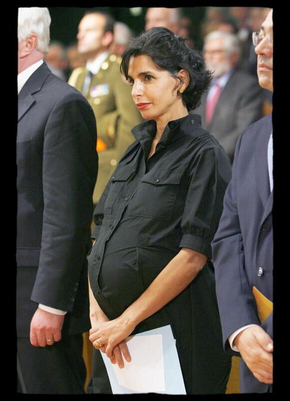 Rachida Dati, en 2008, enceinte de sa fille Zohra