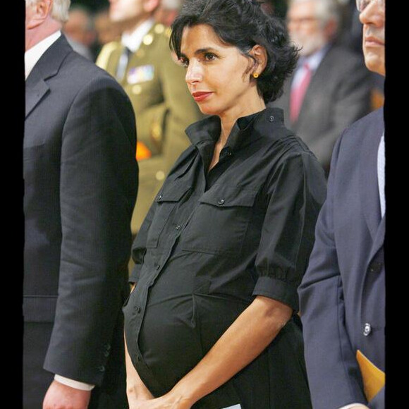 Rachida Dati, en 2008, enceinte de sa fille Zohra