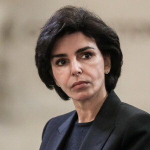 Rachida Dati - Le Président de la république durant la Commémoration du quarantième anniversaire de l'abolition de la peine de mort, au Panthéon à Paris, France, le 9 octobre 2021. © Stéphane Lemouton / Bestimage