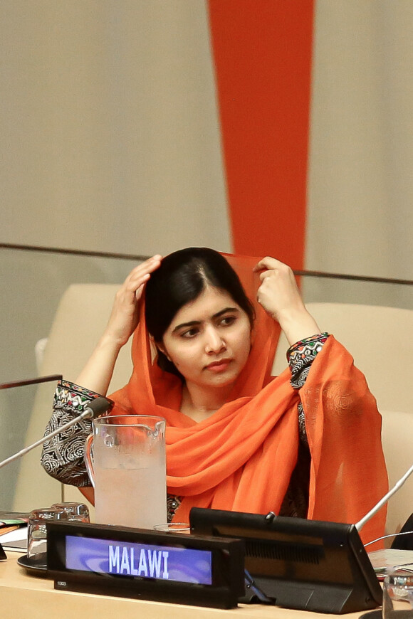 Malala Yousafzai - Réunion de haut niveau " Financer l'avenir : l'education pour tous", lors de la 72e assemblée générale de l'organisation des Nations-Unis (ONU), New-York, Etats-Unis, le 20 septembre 2017. © Stéphane Lemouton / Bestimage
