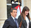 Nicolas Sarkozy et Carla Bruni-Sarkozy - Investiture de François Hollande comme 7e président de la Ve République en 2012  © Guillaume Gaffiot /Bestimage