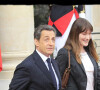 Nicolas Sarkozy et Carla Bruni-Sarkozy - Passation de pouvoir entre Nicolas Sarkozy et François Hollande en 2012