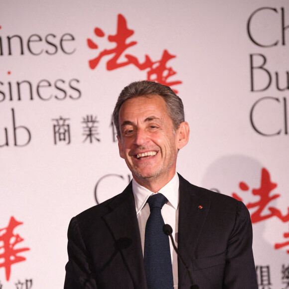 L'ancien président Nicolas Sarkozy - Déjeuner du Chinese Business Club en l'honneur de l'ancien président N.Sarkozy au restaurant de l'hôtel The Westin Paris Vendôme à Paris, France, le 8 novembre 2021. © Rachid Bellak/Bestimage