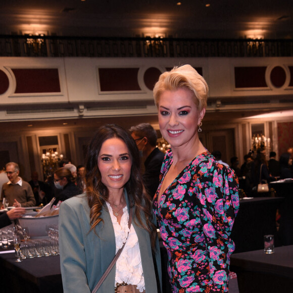 Capucine Anav et Katrina Patchett - Déjeuner du Chinese Business Club en l'honneur de l'ancien président N.Sarkozy au restaurant de l'hôtel The Westin Paris Vendôme à Paris, France, le 8 novembre 2021. © Rachid Bellak/Bestimage  Celebs attending the N.Sarkozy's Chinese Business Club Lunch at Westin Vendome hotel in Paris, France, on November 8, 2021. 