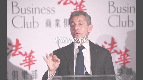 Nicolas Sarkozy soutenu par son frère Guillaume et son fils Jean au Chinese Business Club