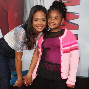 Christina Milian, Violet Madison Nash à la première de "Shazam!" au cinéma TCL Chinese Theatre à Los Angeles, le 28 mars 2019.