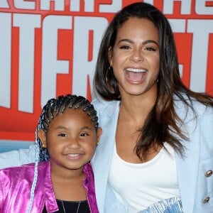 Christina Milian avec sa fille Violet Madison Nash - Avant-première du nouveau film d'animation "Ralph Breaks the Internet" (Ralph 2.0) à Hollywood, Los Angeles, le 5 novembre 2018.