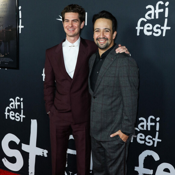 Andrew Garfield, Lin-Manuel Miranda - Première du film "Tick, Tick...Boom" au TCL Chinese Theater à Los Angeles, le 10 novembre 2021.