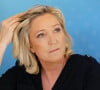 Marine Le Pen - Conférence de presse en soutien à Jordan Bardella tête de liste pour l'élection régionale en île-de-France en présence de Marine Le Pen au Petit Perichois à La Brosse-Montceaux le 18 juin 2021. © Panoramic/Bestimage