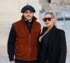 Mauro Icardi et sa femme Wanda Nara arrivent au défilé de mode Louis Vuitton lors de la Fashion Week à Paris. © Veeren Ramsamy-Christophe Clovis/Bestimage