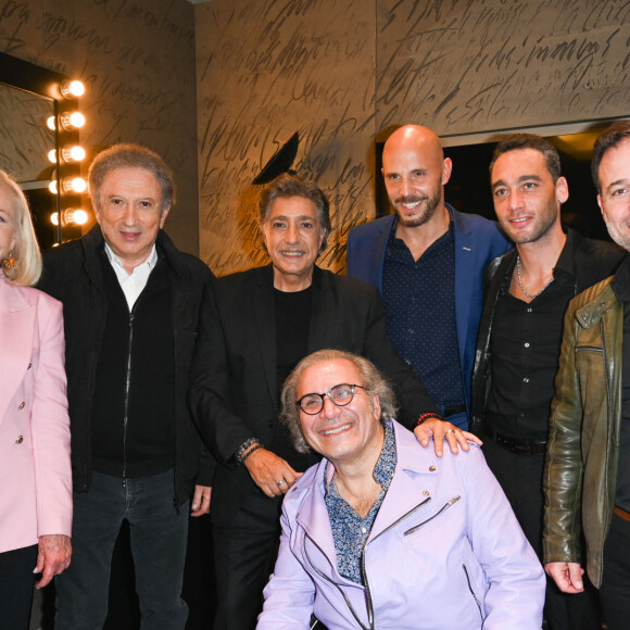 Exclusif - Michèle Torr, Michel Drucker, Frédéric François, David Ban, Jean-Baptiste Guégan, Mario Barravecchia, Frédéric Zeitoun - Frédéric François en concert événement à l'Olympia à Paris le 30 octobre 2021 avant d'entamer une tournéee début 2022. © Coadic Guirec/Bestimage