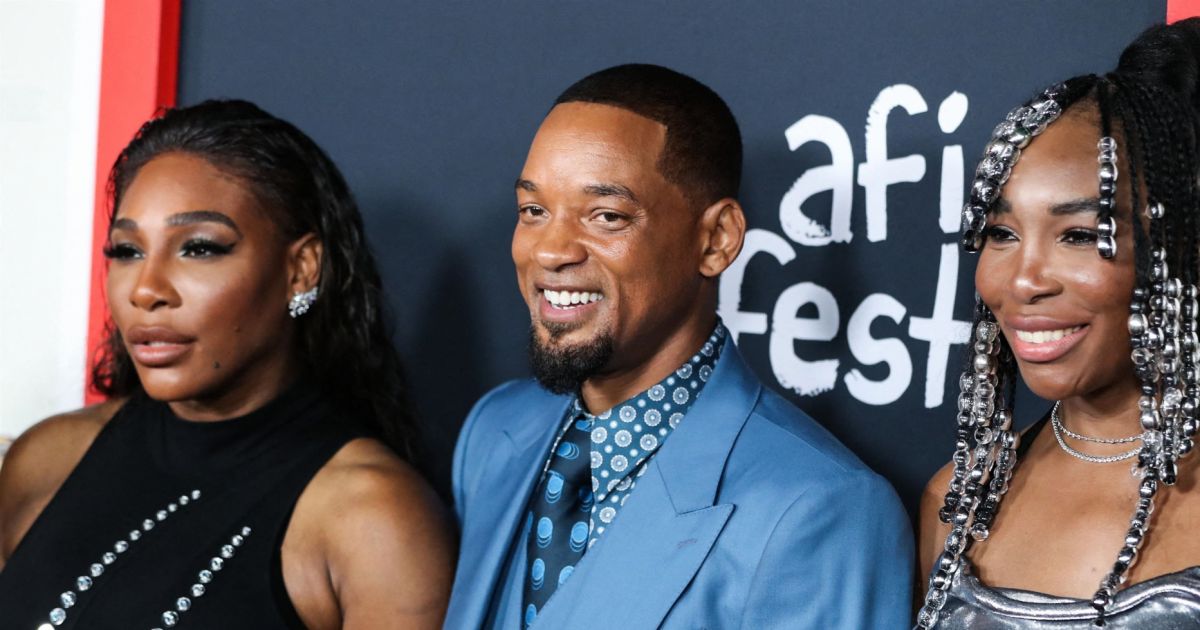 Serena Williams, Will Smith, Venus Williams à la première du film King