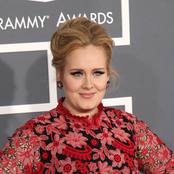 Adele - 55eme ceremonie des Grammy Awards a Los Angeles le 10 Fevrier 2013.