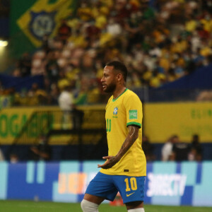 Neymar Jr. lors du match éliminatoire pour la coupe du monde opposant le Brésil à l'Uruguay au Arena da Amazônia à Manaus, Brésil, le 14 octobre 2021. © Fotoarena/Panoramic/Bestimage