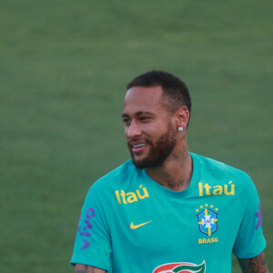 Neymar Jr. - La sélection brésilienne s'entraîne au stade Ismael Benigno à Manaus, Brésil, le 12 octobre 2021. © Fotoarena/Panoramic/Bestimage