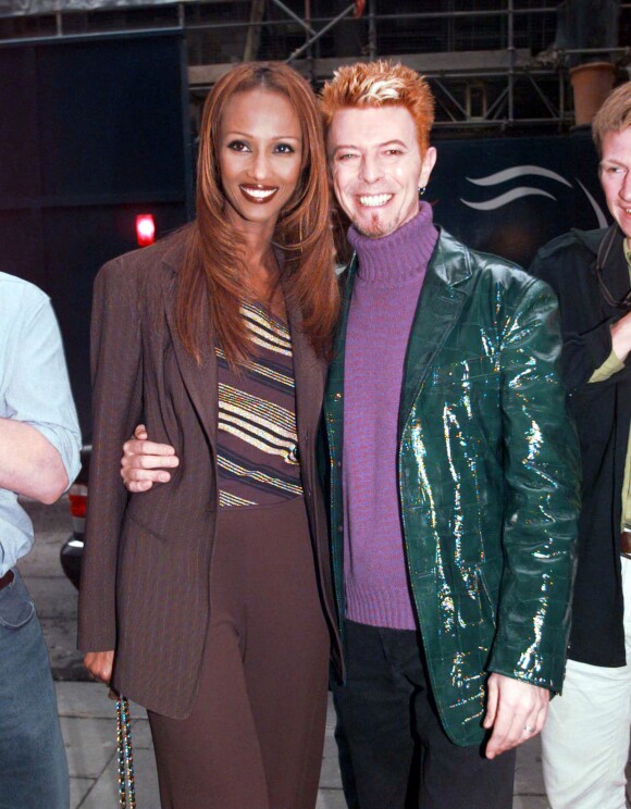 David Bowie et Iman à Londres le 20 mai 1997