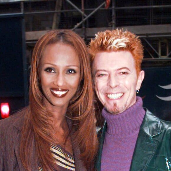 David Bowie et Iman à Londres le 20 mai 1997