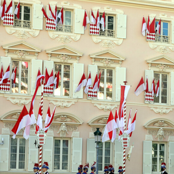 La famille princière assiste à la messe d'action de grace avec Te Deum à la cathédrale de Monaco à l'occasion de la Fête Nationale 2020 de la principauté de Monaco le 19 novembre 2020. © Cyril Dodergny / Nice Matin / Bestimage
