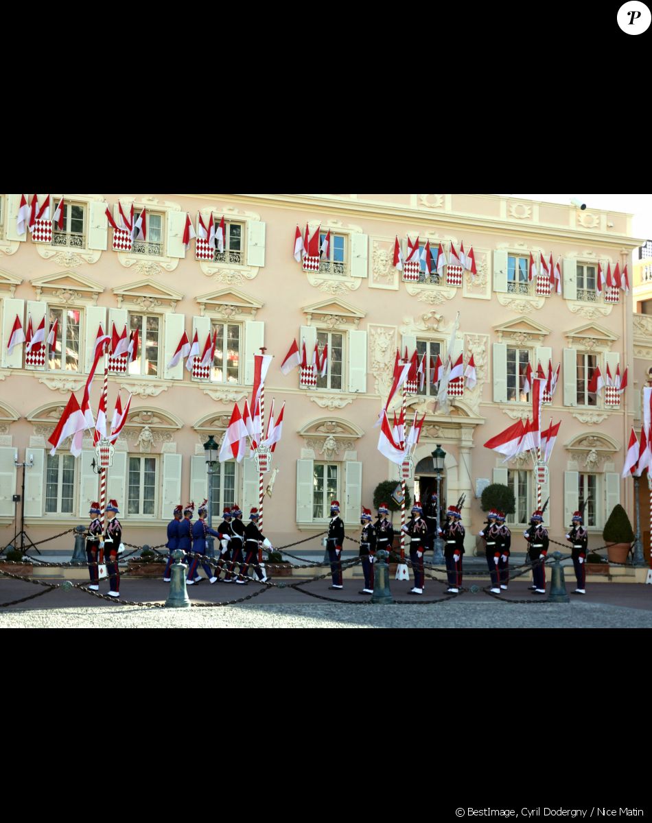 La famille princière assiste à la messe d'action de grace avec Te Deum à la cathédrale de Monaco à l'occasion de la Fête Nationale 2020 de la principauté de Monaco le 19 novembre 2020. © Cyril Dodergny / Nice Matin / Bestimage