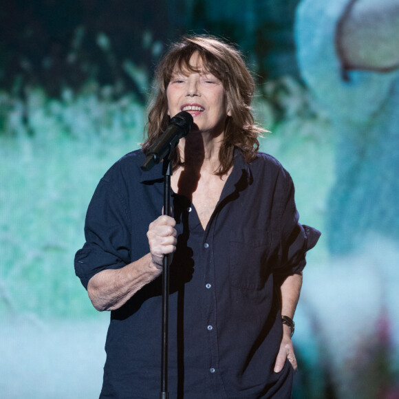 Jane Birkin - Enregistrement de l'émission "La Boîte à Secrets", présentée par F.Bollaert et qui sera diffusée le 22 janvier sur France 3. Le 18 janvier 2021 © Tiziano Da Silva / Bestimage 