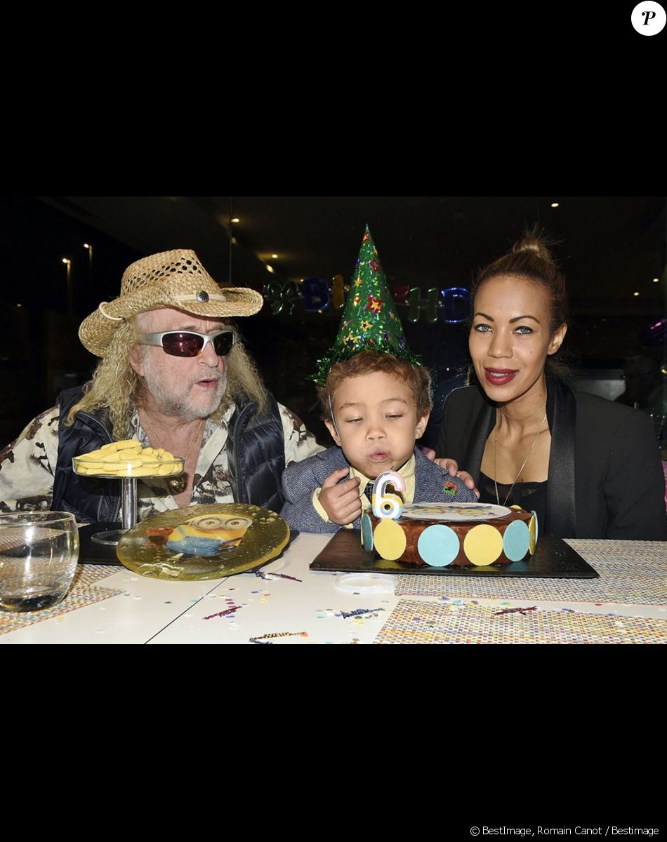 Exclusif - Prix spécial - No web - Michel Polnareff fête le 6ème anniversaire de son fils Louka avec sa compagne Danyellah au Domaine de Verchant à Castelnau-le-Lez près de Montpellier le 28 décembre 2016. © Romain Canot / Bestimage