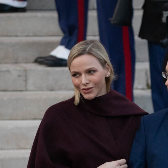 Exclusif - Ordination du nouvel archevêque de la Prinpauté de Monaco, Dominique Marie David, en présence du prince Souverain Albert II de Monaco et sa femme la princesse Charlene à Monaco le 8 mars 2019. Monseigneur Dominique Marie David remplace Monseigneur Bernard Barsi en poste à Monaco depuis l'an 2000. © Olivier Huitel PRM / Bestimage