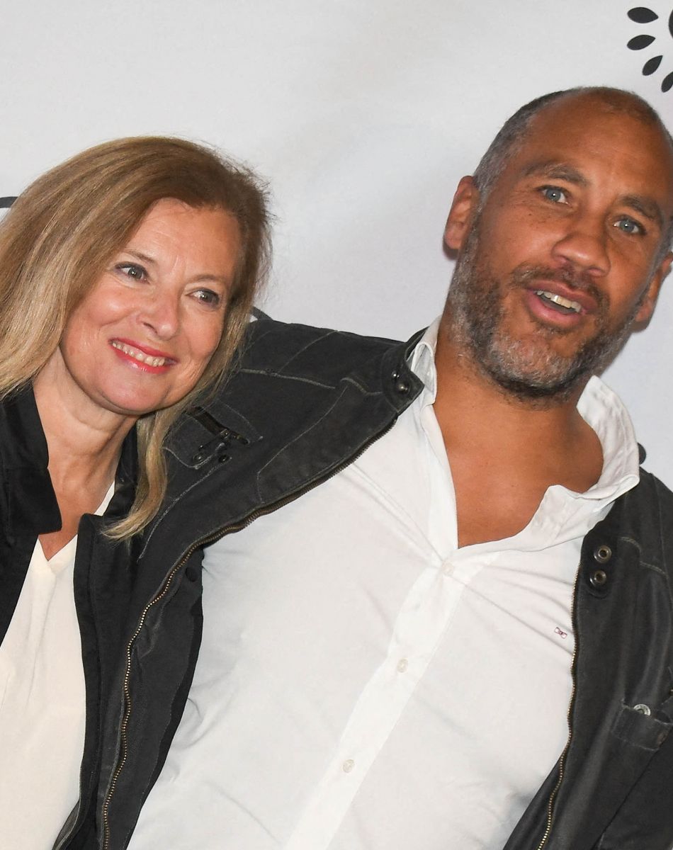 Valérie Trierweiler et son compagnon Romain Magellan - Avant-première du film "Les fantasmes" au cinéma Pathé Wepler à Paris. Le 24 juin 2021