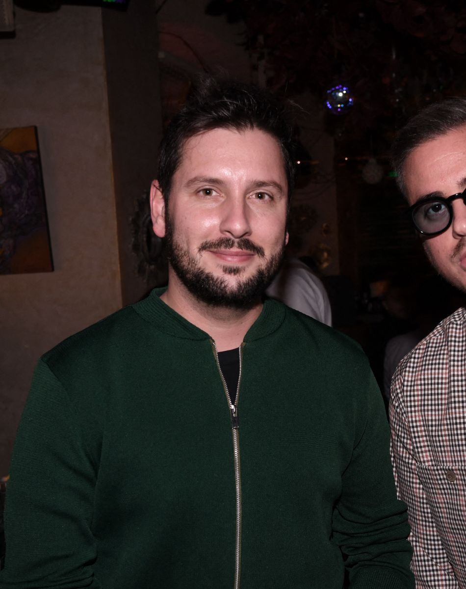 Exclusif - Maxime Guény, Andreas Kastrinos - Concert privé du groupe Génération Boys Band, au Gipsy hôtel à Paris. Le 23 novembre 2021. © Rachid Bellak/Bestimage