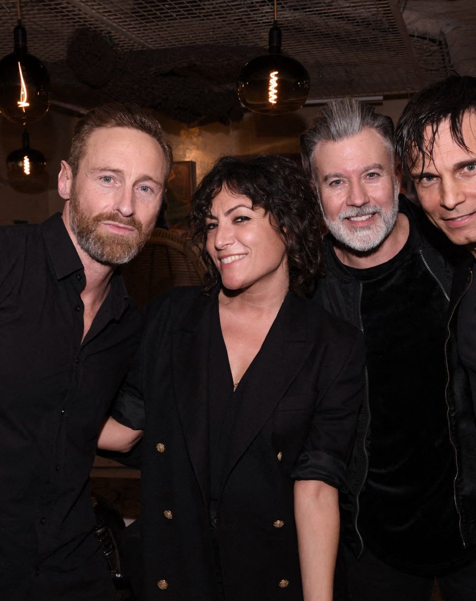 Exclusif - Frank Delay, Leslie Benaroch, Chris Keller, Allan Théo - Concert privé du groupe Génération Boys Band, au Gipsy hôtel à Paris. Le 23 novembre 2021. © Rachid Bellak/Bestimage